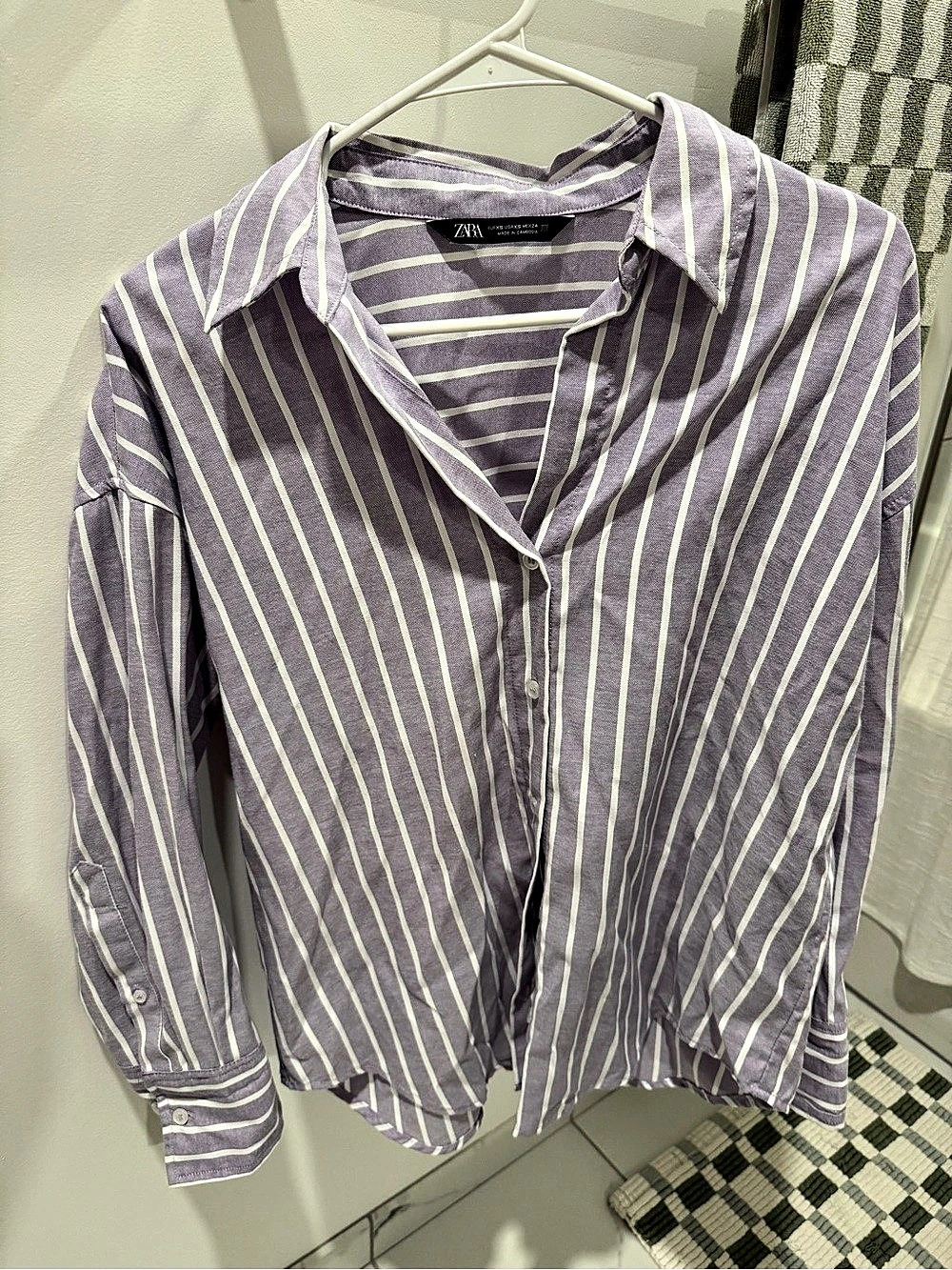 Zara Striped Button Down Shirt